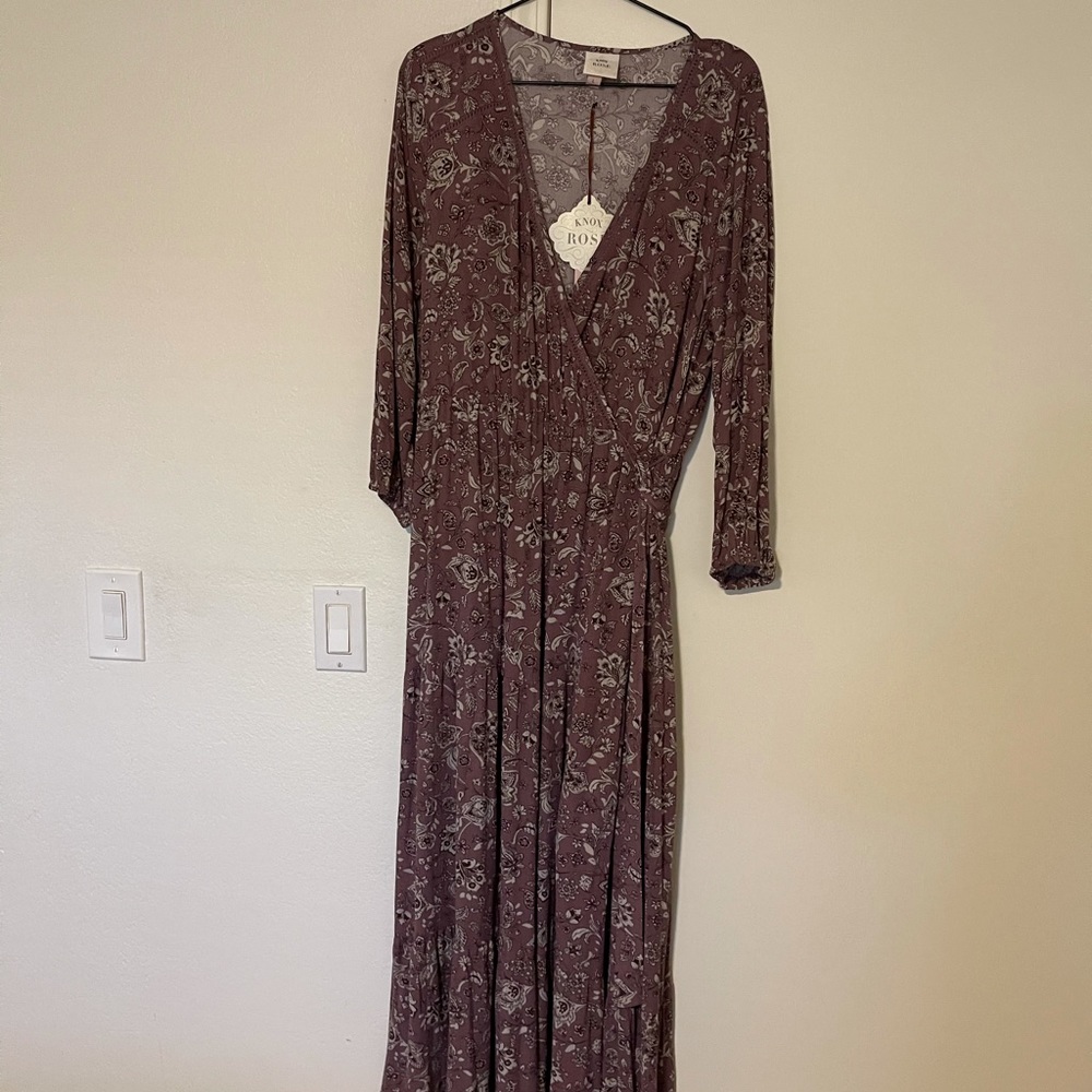 Knox Rose floral maxi dress vintage